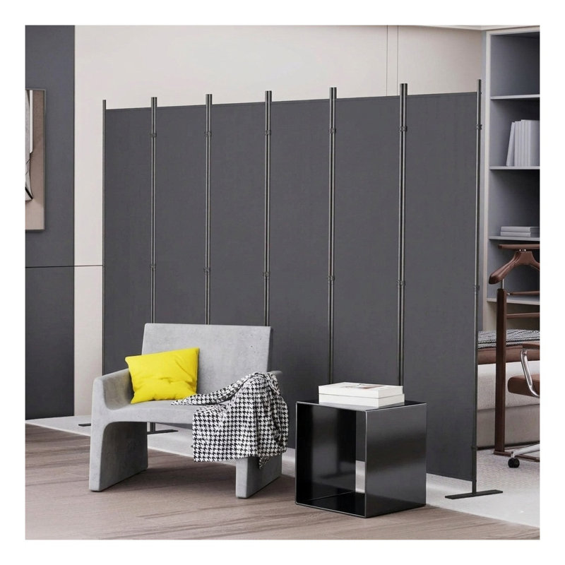 Paravent 6 panneaux autoportant, l 120 po x H 71 po, pour chambre à coucher, bureau et salon, 6