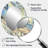 Summer Memories Abstract In White And Blue - Modern Oval Wall Mirror-1397930959