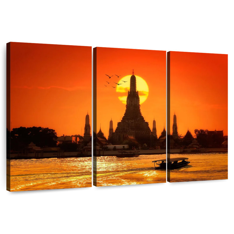 Adella Temple Of Arun, 32" H x 50" W