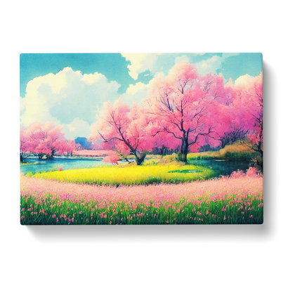 Spring Forest Watercolour Vol.7 - Wrapped Canvas