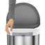 Simplehuman 45L Semi-Round Sensor Bin, Brushed Stainless Steel