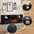 70" TV Stand with 23" Electric Fireplace-520936662