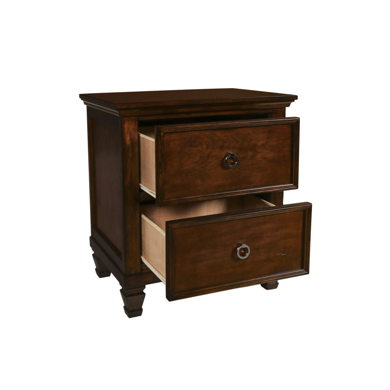 Gilpin 24'' W Nightstand, Brown Cherry