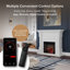Ensemble de cheminée moderne avec foyer électrique 28 po Augustine - compatible avec Alexa et Google Asst-96920590