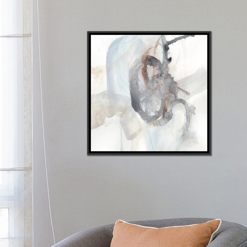 «Supposition IV», reproduction sur toile, H 18 po x l 18 po x P 1,5 po, Toile avec cadre noir, Pas de tapis