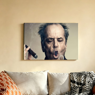 Jack Nicholson Cigar Smoke Ring Poster