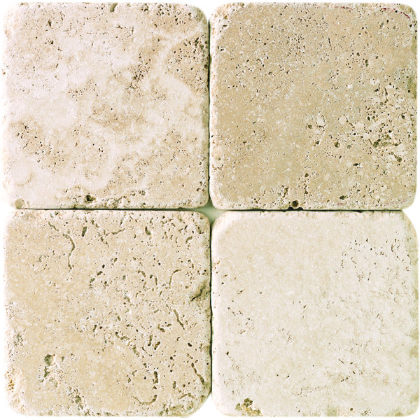 Georgia 4" x 4" Travertine Wall & Floor Tile