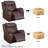  Edder Leather Power Home Theater Recliner Chair with USB Port-1784642590