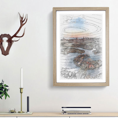 Australia's Gold Coast in Abstract - Picture Frame Graphic Art Print