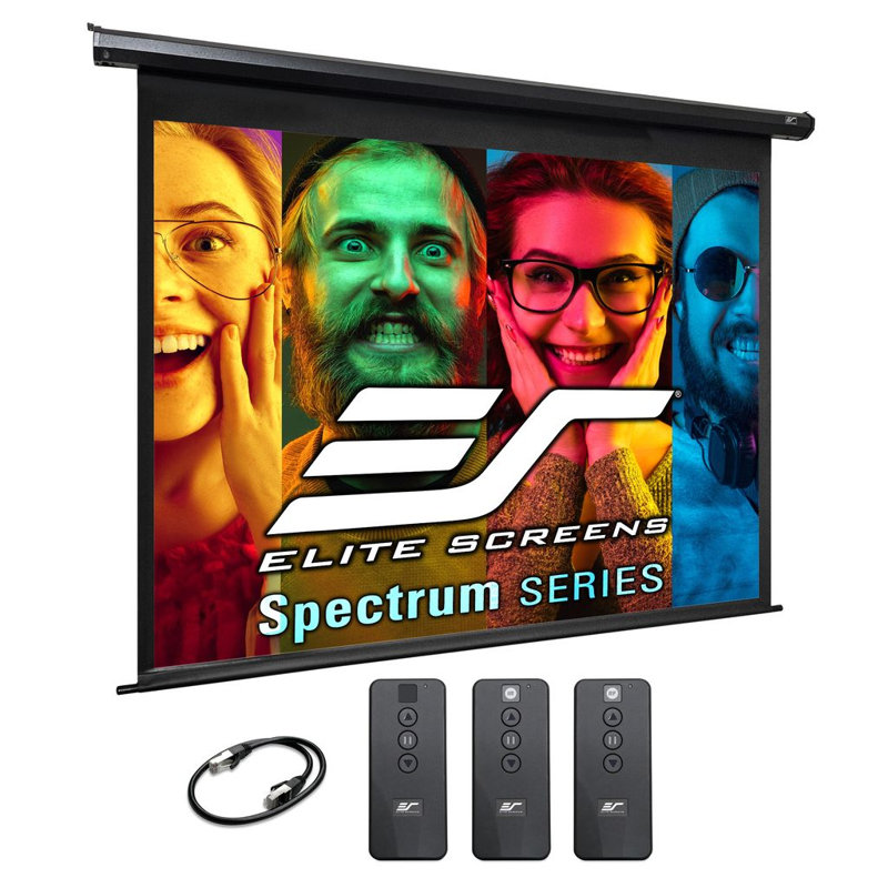 Elite Screens Electric Electric Wall/ Ceiling Mounted Projector Screen , 180"