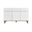 Commode 3 tiroirs + 3 portes blanches