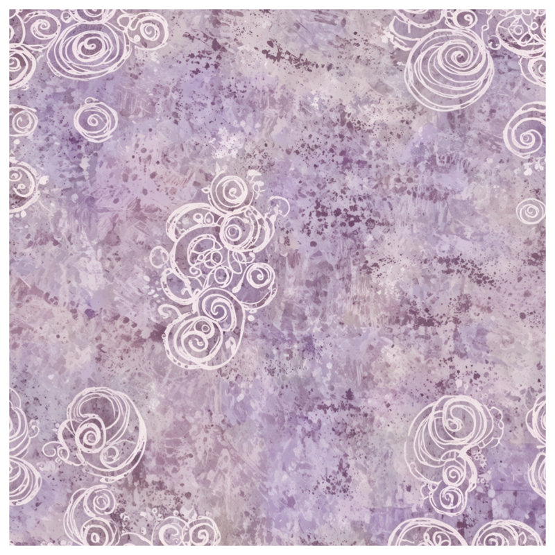 Housses de couette à motif de tourbillons mauves, Twin