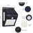 0.005 Watt LED Solar Power Dusk to Dawn Outdoor Security Wall Pack with Motion Sensor