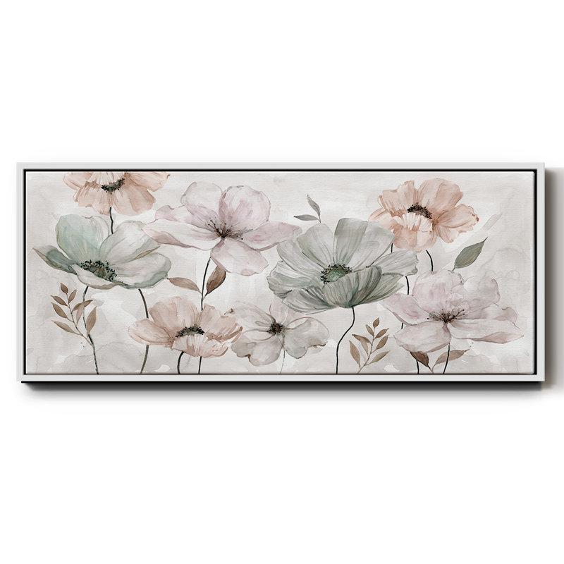 «Blush Garden», toile encadrée, H 20 po x l 50 po