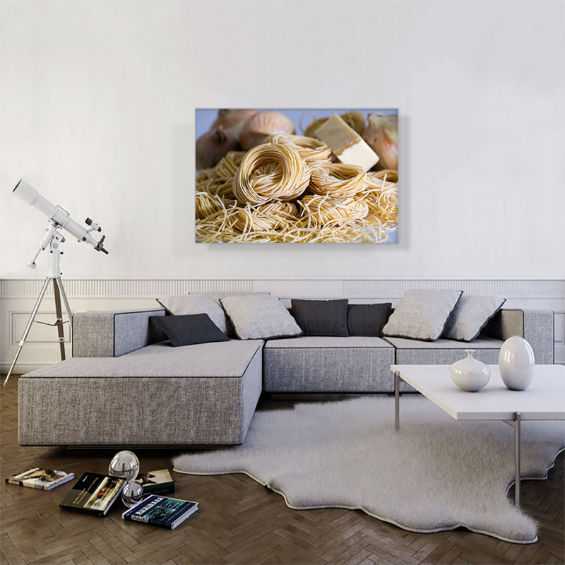 "Pasta Diner", reproduction de photo sur toile tendue, H 12 po x l 18 po x P 0,75 po