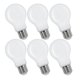 4W E27/Medium (Standard) LED Filament A60 3000K Warm Light Bulb (Set Of 6)