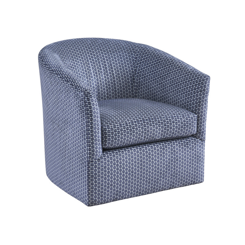 Rendezvous Upholstered Swivel Barrel Chair