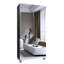 Range-chaussures avec 4 portes-miroirs - Rangement de vestibule, avec tablettes réglables et trous de ventilation, peut contenir 24 à 32 paires (taille 15), placard en bois d'ingénierie anti-poussière pour le couloir / appartement-600563053-600562963