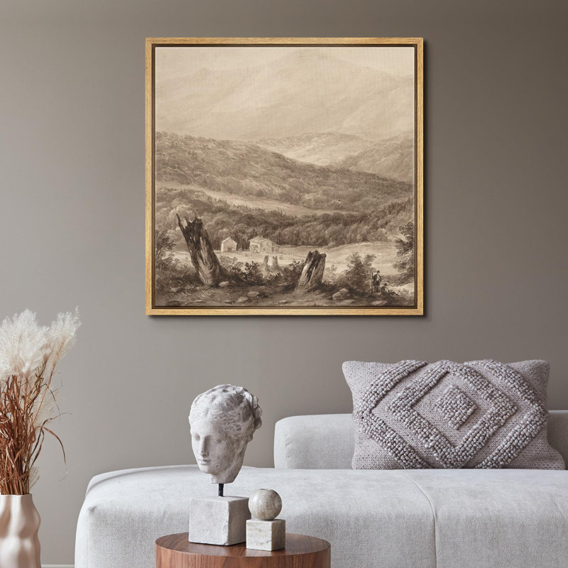 Rustic Countryside, reproduction d'art sur toile, Toile naturelle, H 16 po x l 16 po