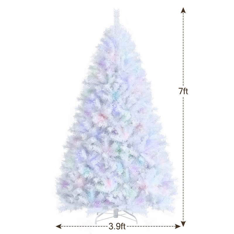 Arbre de Noël blanc en cachemire, H 7 pi