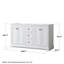 Base de meuble-lavabo double 59 po Avery seulement-80201750-134437309