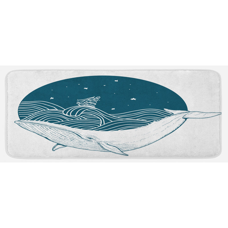 Tapis de cuisine baleine