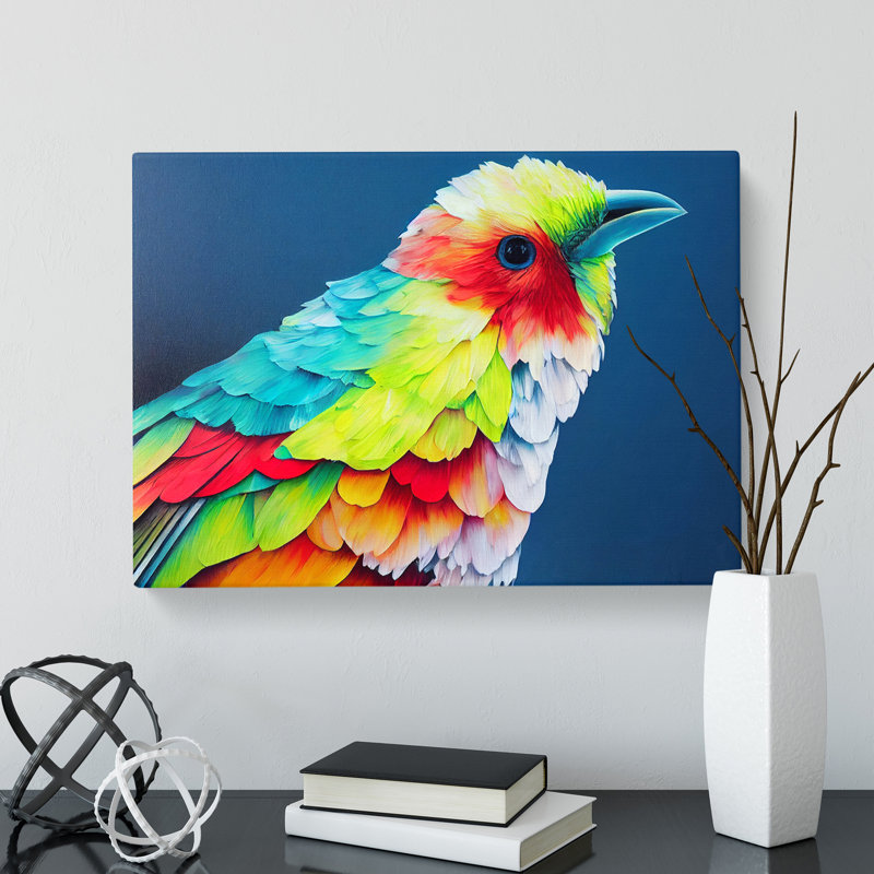 Colourful Bird Vol.2 - Wrapped Canvas, 35cm H x 50cm W x 3cm D
