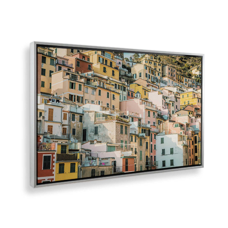 Impression sur toile Hillside Palette, Cadre en chrome poli, H 12,75 po x l 18,75 po x P 1,75 po