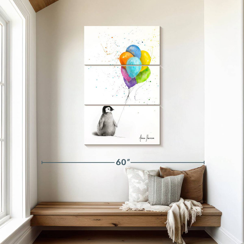 Brampt Positive Penguin, 45" H x 28" W