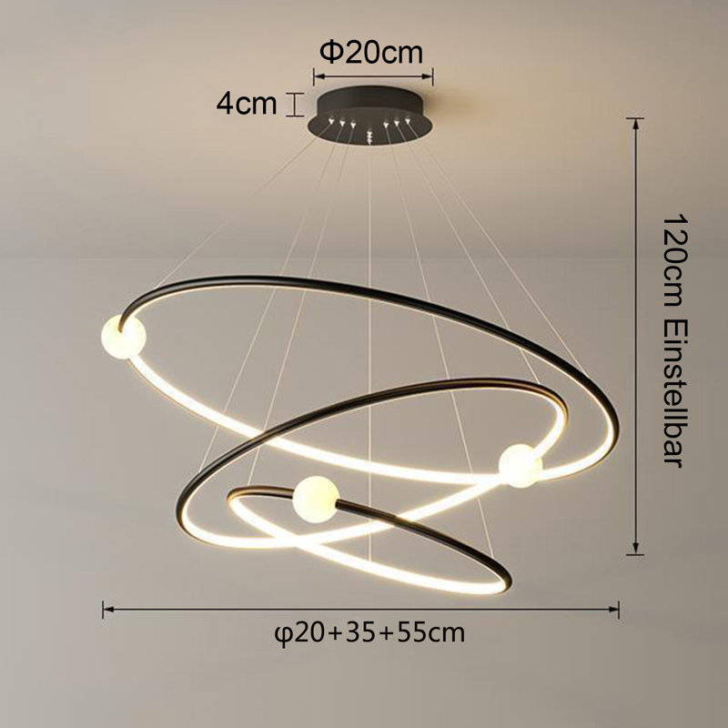 Carista 3 - Light Unique/Statement LED Chandelier