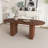 62.9 Inch Oval Dining Table For 6, Walnut Veneer MDF Tabletop With MDF Base, Modern Farmhouse Dininghouse Table With Waterproof Scratch Resistant Surface