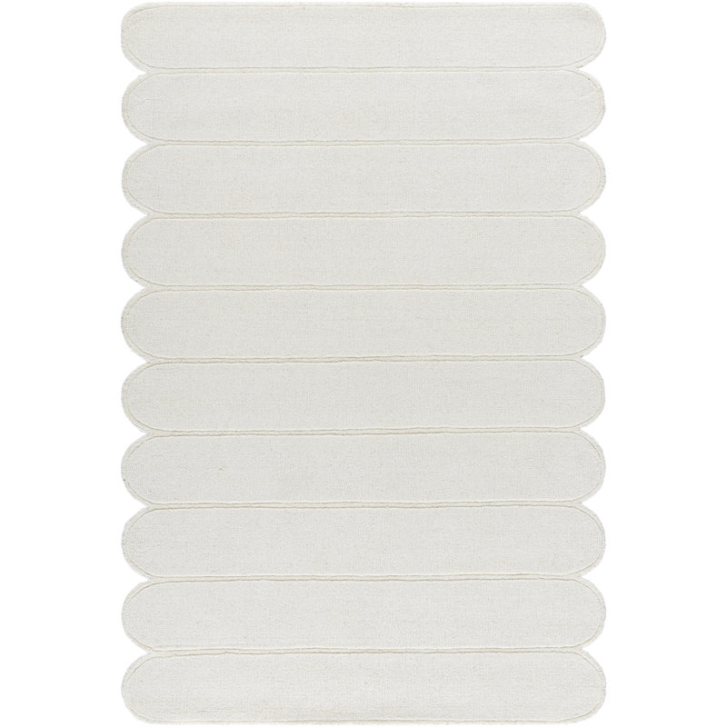 Tapis rectangulaire en laine Harwich avec envers antidérapant, Novateur 8 pi x 10 pi