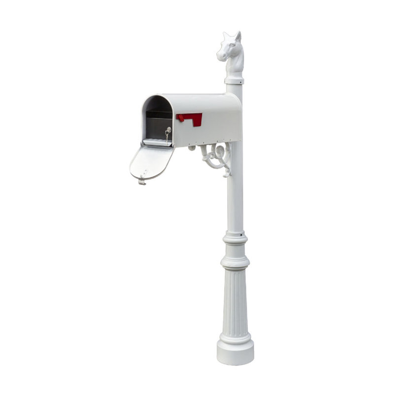 Aluminum Post Mounted Mailbox