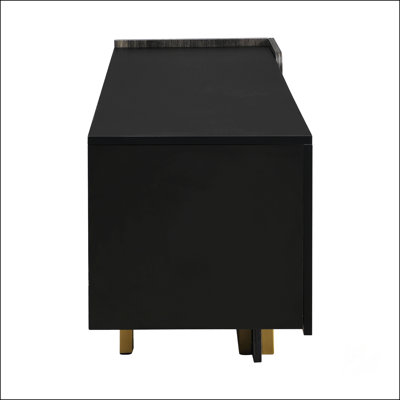 Modern TV Stand And Coffee Table Set For Living Room, Featuring Spacious Tops, Storage Cabinets, And Adjustable Shelves For Enhanced Functionality