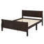 Lit plateforme en bois Marian avec tête de lit et support à lattes en bois, cadre de lit avec tête de lit -102792606-123034781