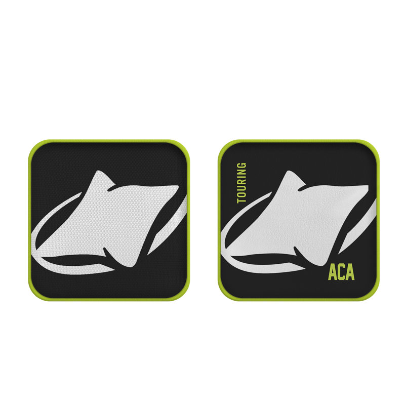 Logo blanc ACA avec sacs Synergy Edge Cornhole, Gris