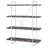 Rustic Herringbone Bookcase With Full-Length Shelf