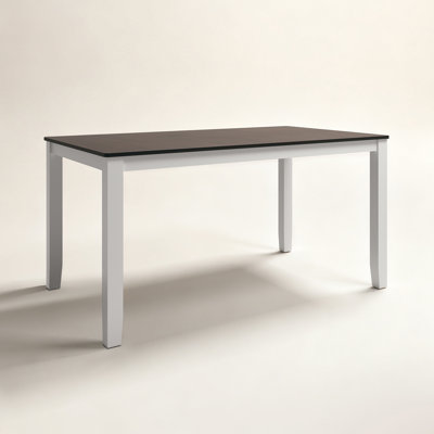 59"  Rectangular Solid Wood Dining Table for 6 Person