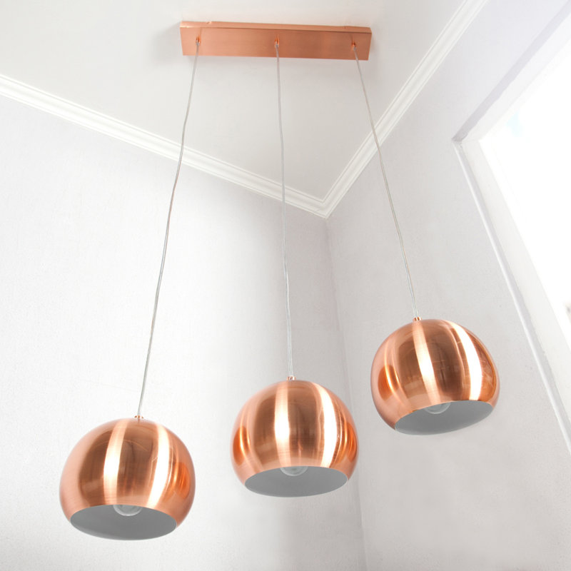 Emma 3 - Light Kitchen Island Pendant, Copper