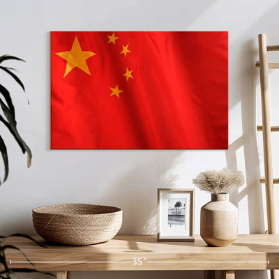 Drapeau chinois en tissu