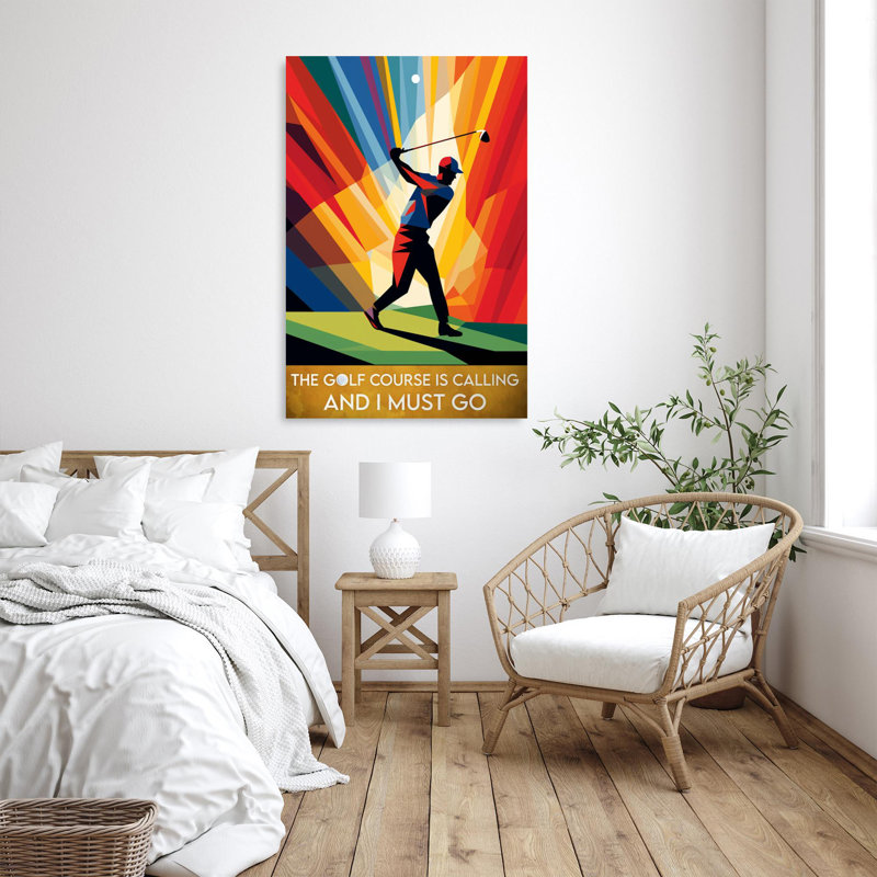 The Golf Course Is Calling 1 - 1 Piece Rectangle Graphic Art Print On Wrapped Canvas, H 14 po x l 11 po x P 1,25 po
