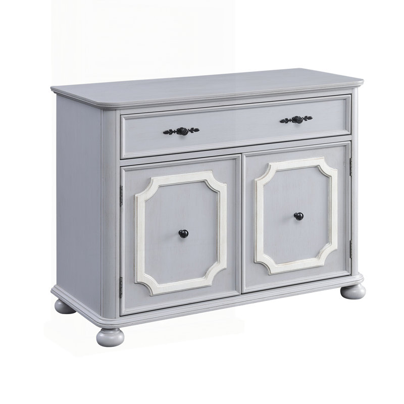 Armoire d'appoint en bois avec tiroir et tablettes Angelo