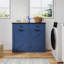 Armoire poubelle double inclinable Farmhouse Blue