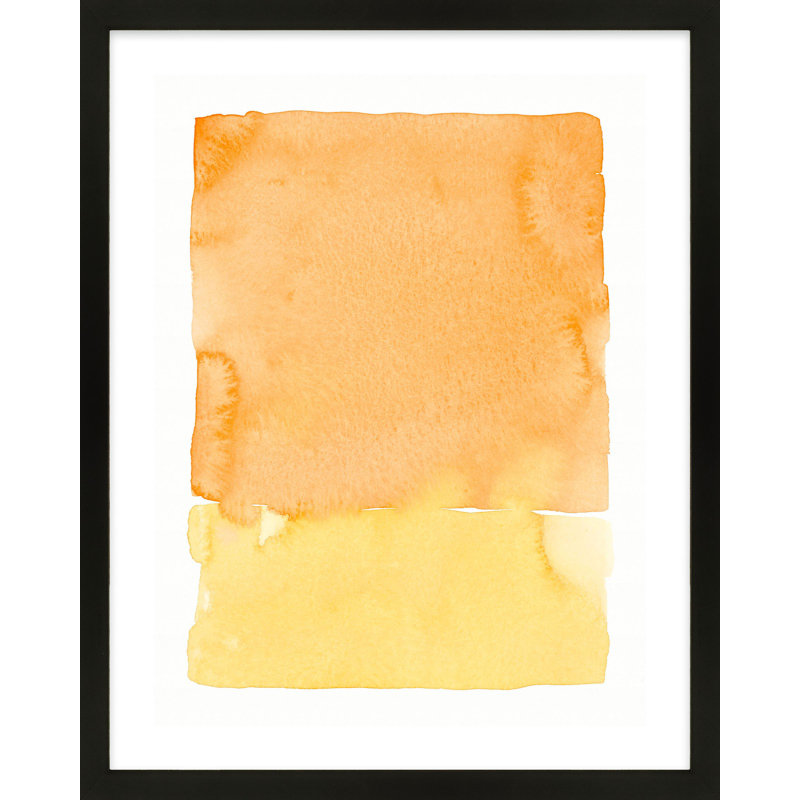 Annabell Orange Splash par Jacques Pilon - reproduction d'art sur papier, H 38 po x l 30 po, Noir