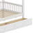 Bunk Bed Featuring a Roof Design, Accessible Drawers, and Step-Up Staircase