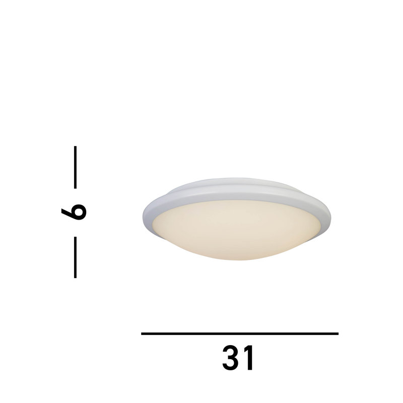 Pietari Glass LED Flush Mount