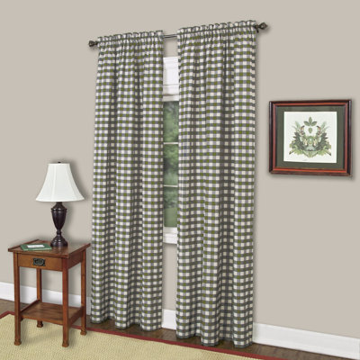 Draves Semi Sheer Curtain Pair