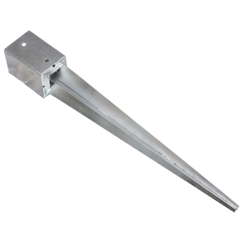 Monmouth Symple Stuff Silver Metal Mounting System, 75cm H x 9cm W x 9cm D