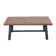 Ensemble de 3 tables basses en bois massif de 48 po avec 2 tables d'appoint Adam