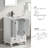 BV039 24" Single Bathroom Vanity with Sink Top, Solid Wood Bun Feet-385599421